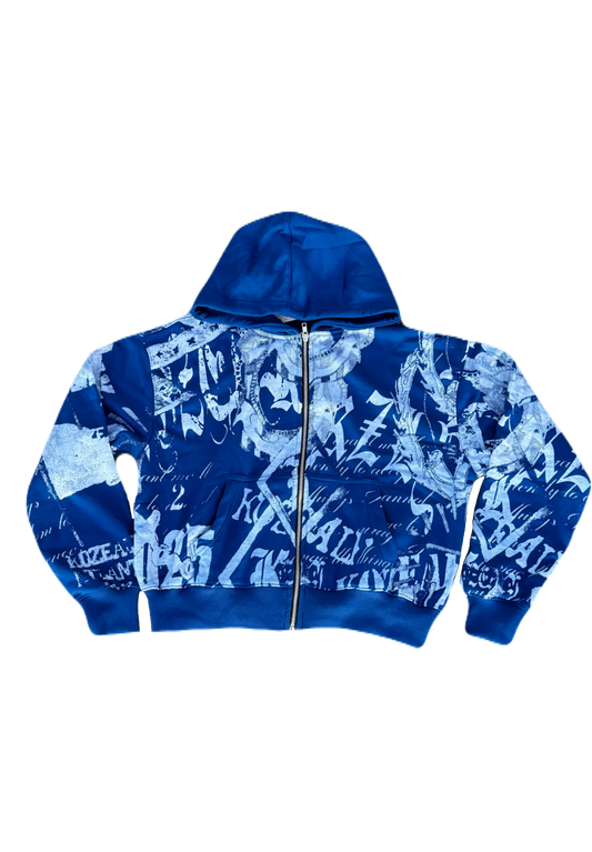 Signature Graffiti Zip-Up Hoodie